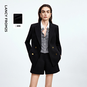 朗姿醋酸复古时尚 新款 轻职场西装 气质通勤高级感西服女2025年秋季