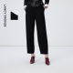 新款 通勤百搭高级感2026年春季 气质设计感西裤 朗姿马蹄直筒收腿裤