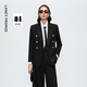 设计感2025年冬季 西裤 朗姿复古戗驳领通勤西装 新款 高智系列