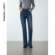 长裤 朗姿复古牛仔裤 新款 休闲裤 高级感通勤女裤 子气质微喇冬季