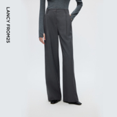 新款 老钱风西裤 王楚然同款 2025年冬季 朗姿高级感羊毛西裤