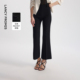喇叭裤 长裤 马蹄裤 新款 子 夏季 朗姿复古气质显瘦高腰黑色休闲裤