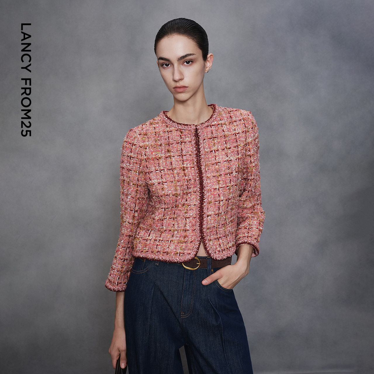 【艺术家联名】朗姿羊毛法式气质小香风外套高级感2025年冬季新款,女装/女士精品,短外套,淘宝优惠券,粉丝福利购,淘宝优惠卷