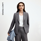 高级感气质通勤百搭休闲西装 时尚 2025年秋季 朗姿直筒修身 新款 西服