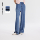 气质高腰直筒裤 新款 时尚 2026年夏季 通勤阔腿裤 朗姿25莱赛尔牛仔裤