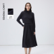 新款 朗姿纯羊毛半高领高智感针织连衣裙2026年春季 MONEY HONG