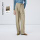 新款 朗姿垂坠挺阔修身 2026年春季 简约高质感通勤直筒长裤 捏褶西裤