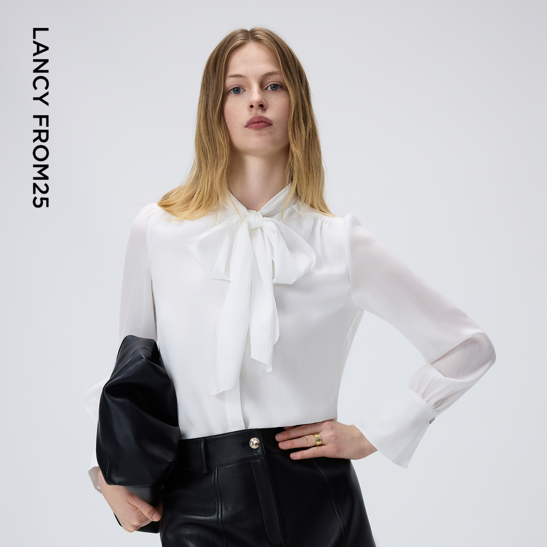 朗姿意大利设计法式精致衬衫