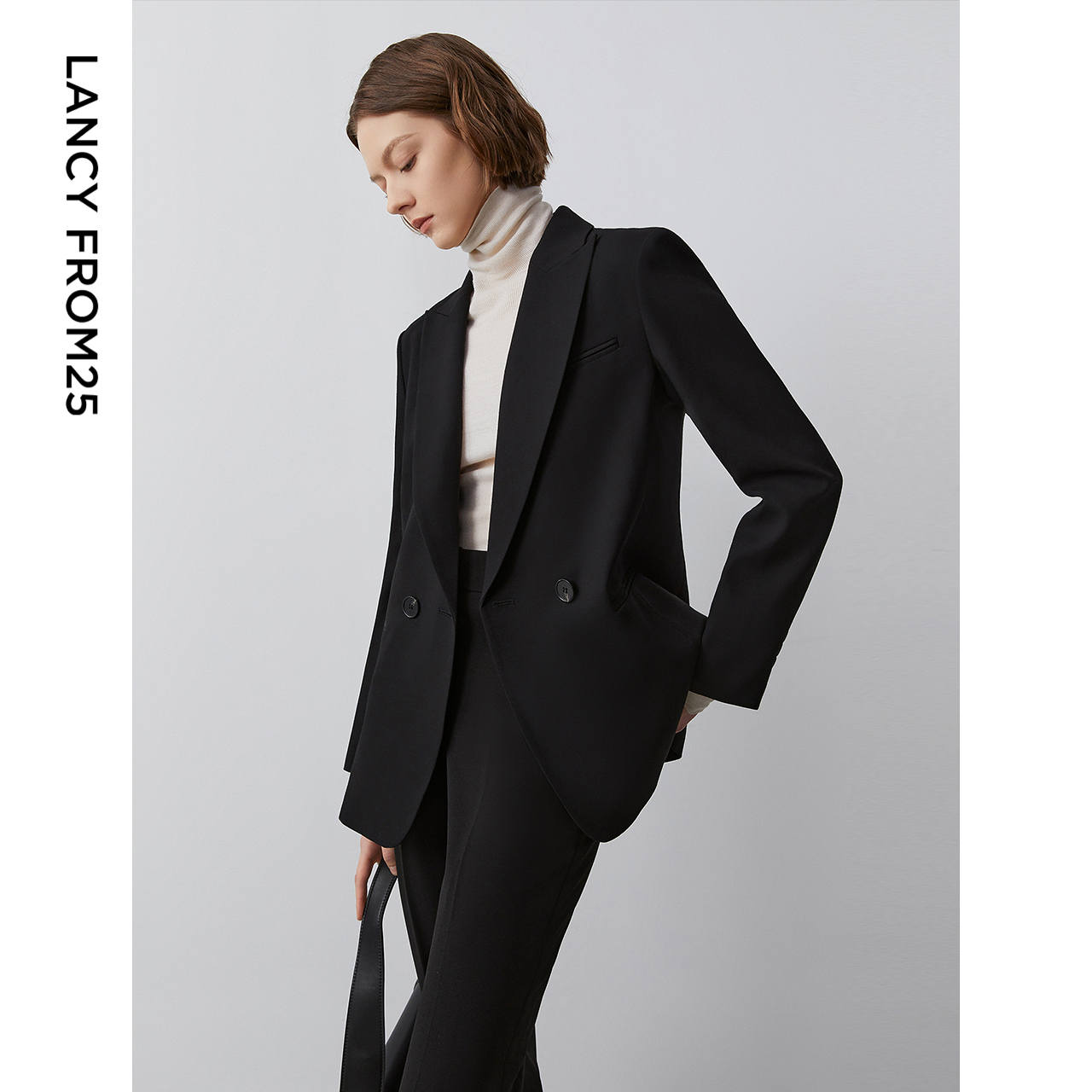 纯羊毛外套朗姿高级感气质法式