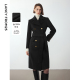 朗姿复古法式 通勤高级感毛呢外套 新款 纯羊毛修身 收腰大衣百搭冬季