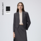 2026年春季 半身裙通勤时尚 朗姿羊毛无领短外套 新款 律师系列