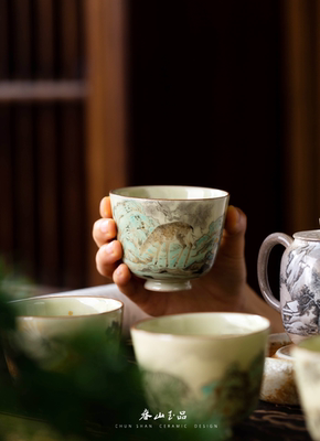 春山玉品艺术家手工手绘