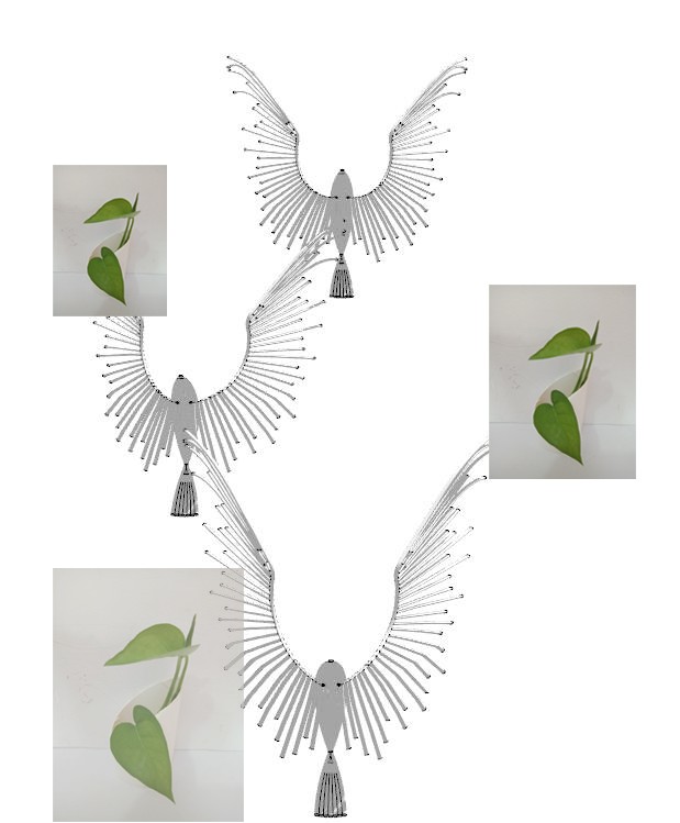 sketchup抽象异形飞鸟特色动物雕塑装置景观小品su模型草图大师