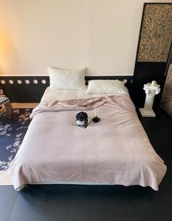 秋冬高定超柔水貂绒毛毯加厚保暖休闲毯简 毛毯 高货 水貂绒