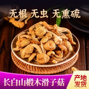 东北长白山野生滑子蘑干货小黄磨滑菇香菇小鸡炖蘑菇500克新货