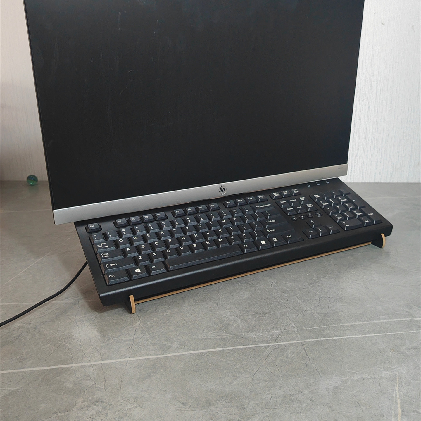 桌上单层全键盘增高架倾斜18度