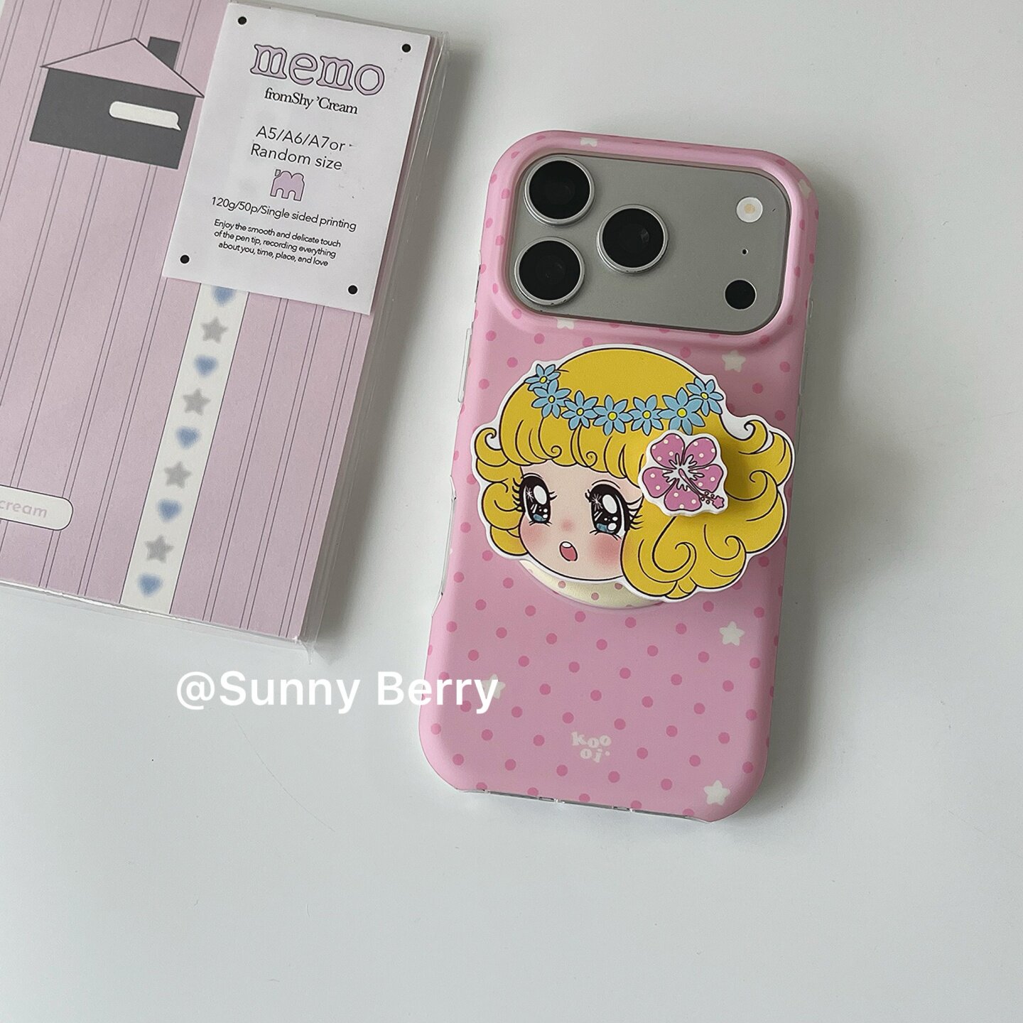 向日的浆果ins小众日系少女粉波点可爱黄色卷发女孩磁吸适用苹果18pro手机壳iphone17promax保护套防摔16pro