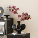 饰品 极简装 复古陶瓷花瓶摆件客厅插花轻奢小众高级感法式 中古意式