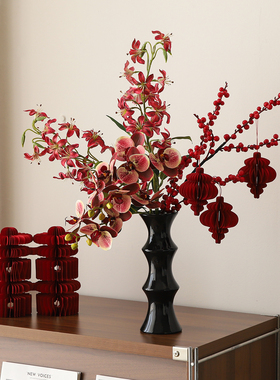 2026过新年花束客厅电视柜装饰品摆件高级感小众家里喜庆氛围布置