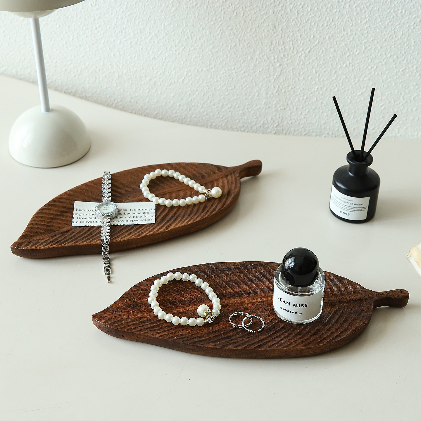胡桃木香薰香水中古托盘实木首饰品收纳盒精致茶盘桌面装饰品摆件,家居饰品,香薰托盘,淘宝优惠券,粉丝福利购,淘宝优惠卷