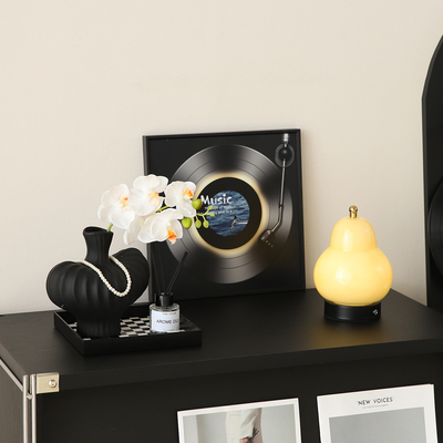 中古风电视机餐边柜台面装饰氛围感摆件客厅轻奢高档软装家居好物