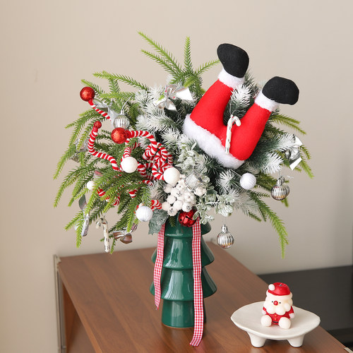 圣诞桌面摆件节日氛围感布置圣诞树客厅家居好物电视机柜台面装饰