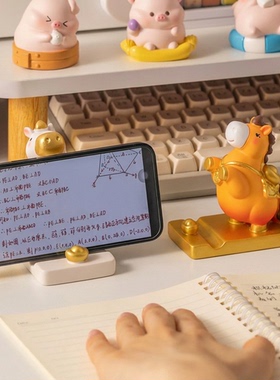 2026马年吉祥物生肖马到成功摆件手机支架办公室工位书桌面装饰品