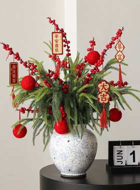 景德镇复古陶瓷花瓶摆件高级感插花店铺橱窗氛围布置装饰拍摄道具