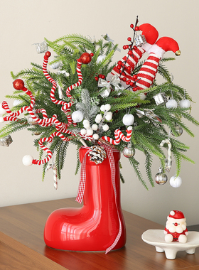 圣诞节日客厅氛围感好物儿童房间布置装饰圣诞树桌面摆件拍摄道具