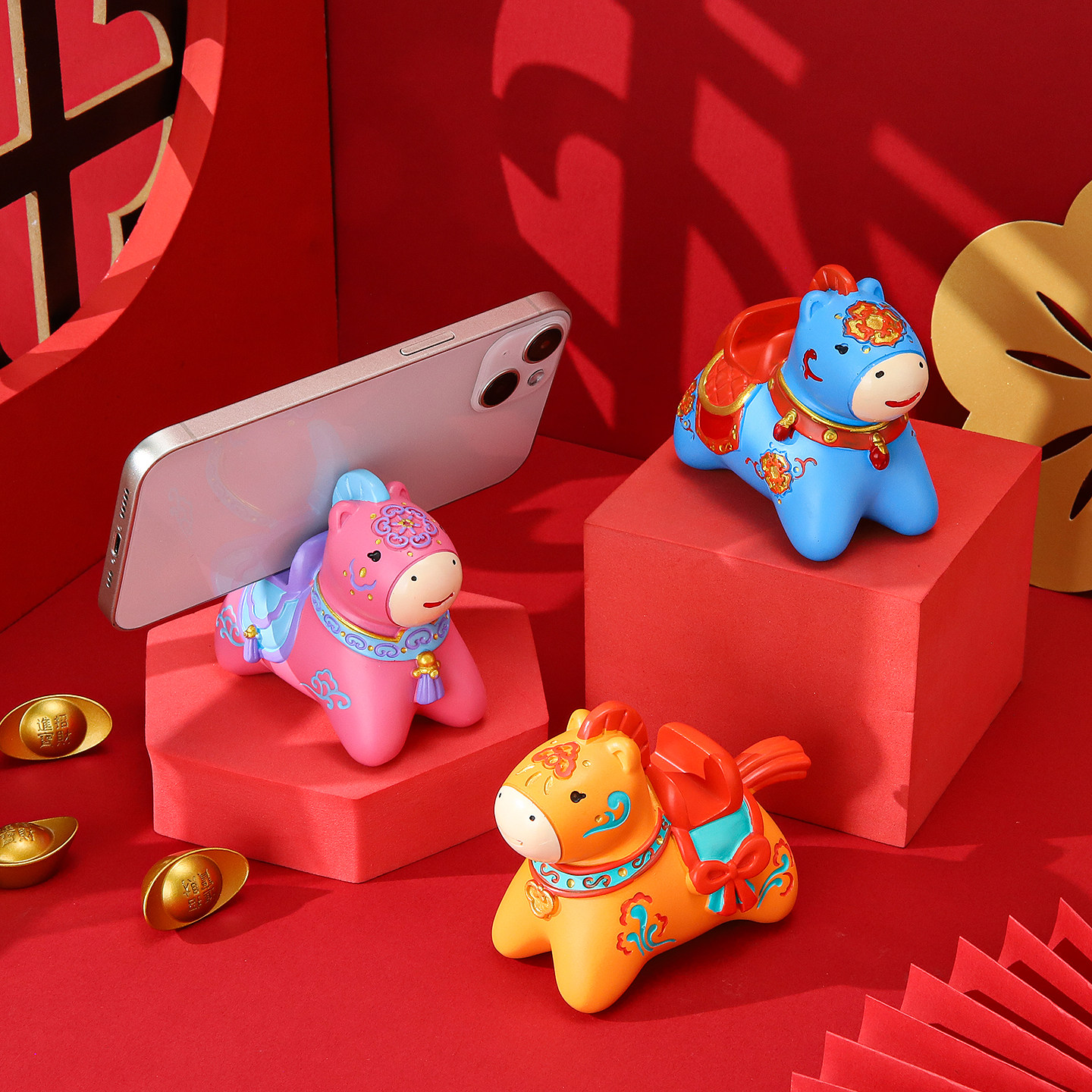 马年吉祥物生肖马本命年新年礼物女招财小马手机支架桌面装饰摆件,家居饰品,桌面摆件,淘宝优惠券,粉丝福利购,淘宝优惠卷