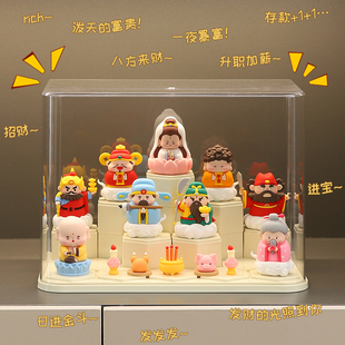 五路财神爷各路神仙家居酒柜电视柜招财玄关装饰品摆件展示架礼品