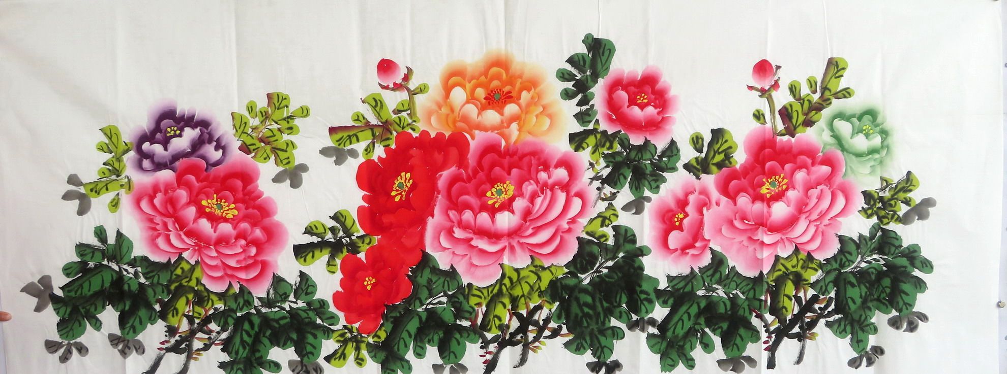 8墨锦轩特价国画精美花鸟纯手绘小六尺牡丹花开富贵af20418103