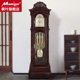 德国赫姆勒原装 客厅实木摆件 进口机械机芯枫叶钟表落地钟家用中式