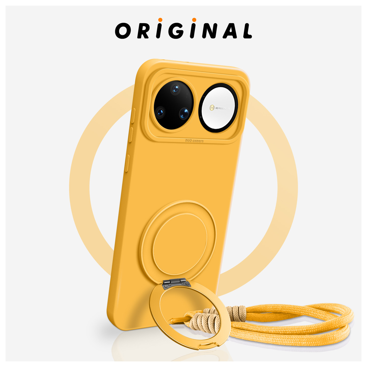 适用华为Nova15手机壳新款15Pro带挂绳15ultra腕带14旋转支架14pro全包防摔高级感14u女pro液态硅胶软保护套