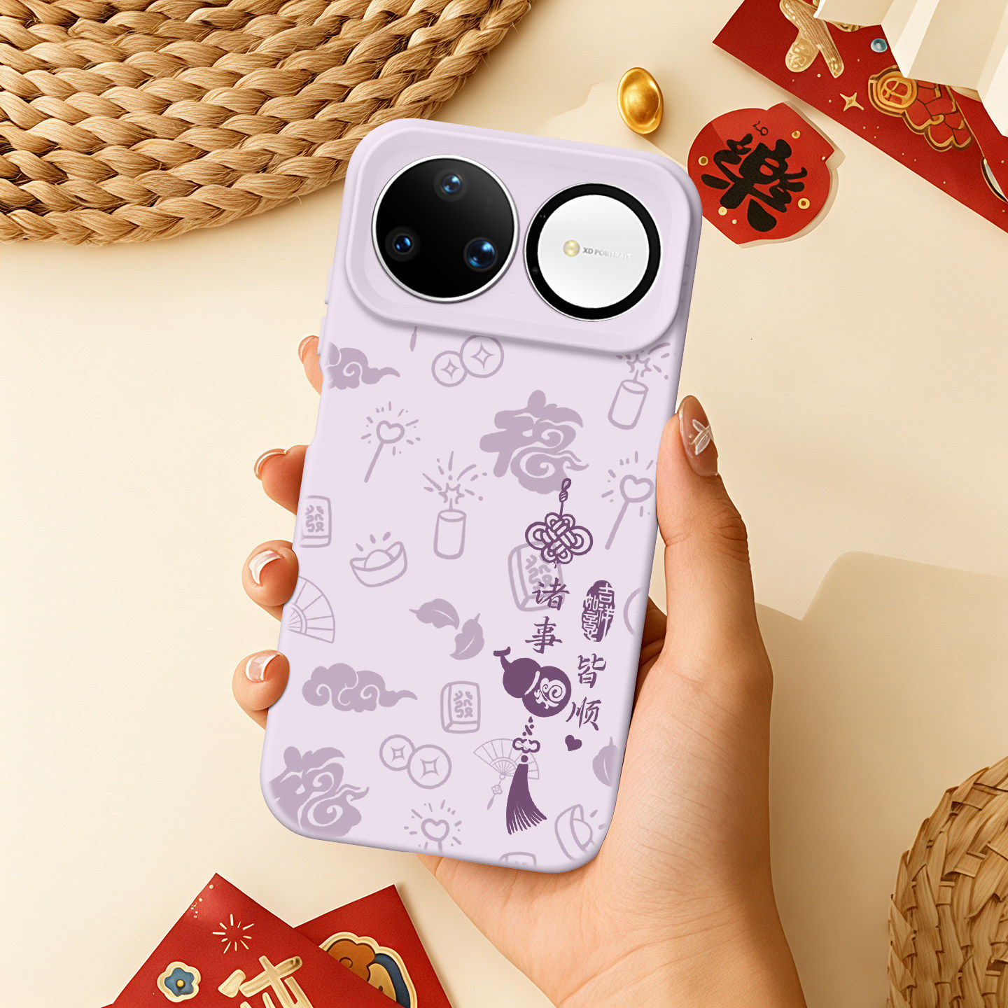 适用华为Nova15手机壳15Pro新款15Ultra保护套14紫色14Pro马年13带挂绳12液态硅胶14Ultra女全包Pro喜庆外壳