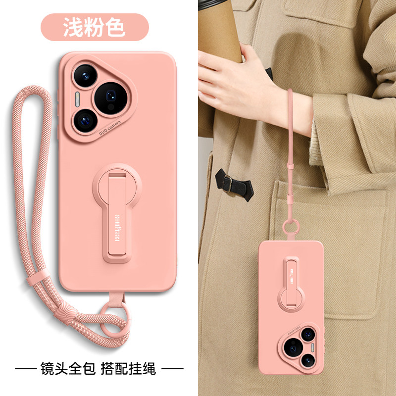 适用华为pura80手机壳80ultra镜头全包软壳huawei新款女式80pro带挂绳pura80pro+液态斜挎80男士软硅胶保护套
