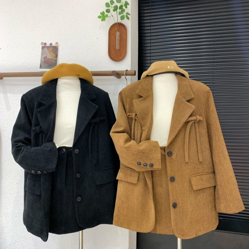 羽绒内胆2025冬季套装女外套半身裙两件套女小香风蝴蝶结西装时尚
