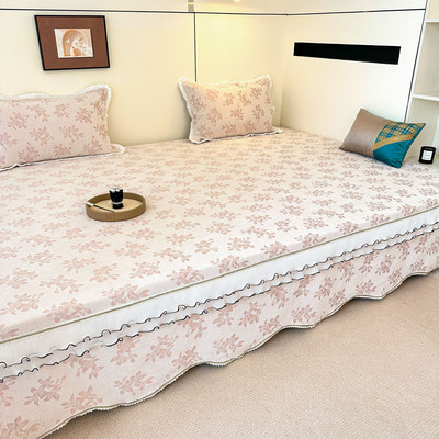 雪尼尔榻榻米专用床盖轻奢高级感可定制农村大炕盖防滑2025新款