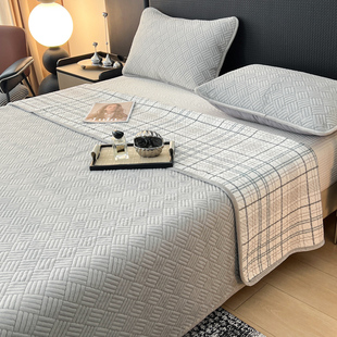 肉感双面两用床盖三件套一面全棉一面牛奶绒纯棉榻榻米加厚床单