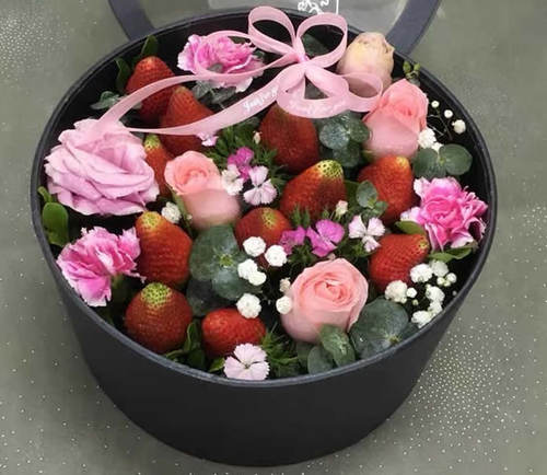 同城速递 果蔬鲜花 水果 蔬菜花束 苹果花束 草莓花束 车厘子花束
