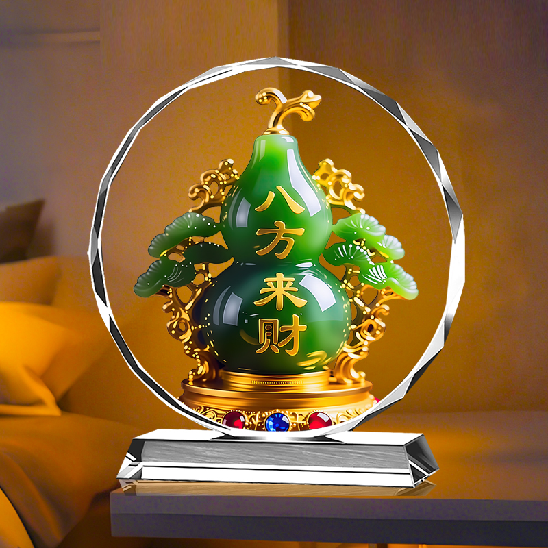 八方来财葫芦摆件招财客厅玄关桌面装饰品家居摆台乔迁新居礼品