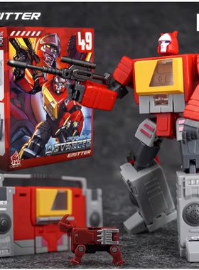 MFT MF-49收录机录音机磁带犀牛 小比例变形可动机甲模型