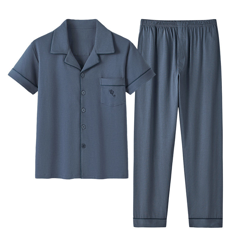 圆人睡衣男夏季纯棉短袖长裤两件套夏天大码可外穿休闲家居服套装,女士内衣/男士内衣/家居服,睡衣/家居服套装,淘宝优惠券,粉丝福利购,淘宝优惠卷