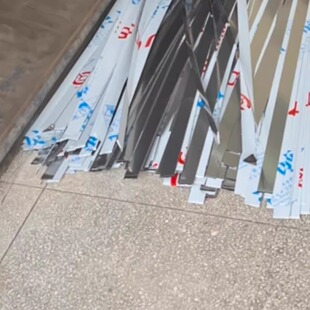 不锈钢薄板条拉丝面料宽窄长短均可选择订做折角门边条门缝条 包邮