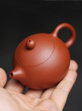 小红泥宜兴功夫茶壶倒把西施原矿