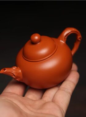 朱泥全手工朱泥枯木水平君德薄胎