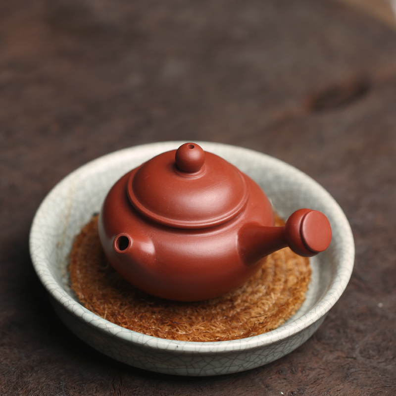 宜兴朱泥手拉工夫茶壶茶具原矿