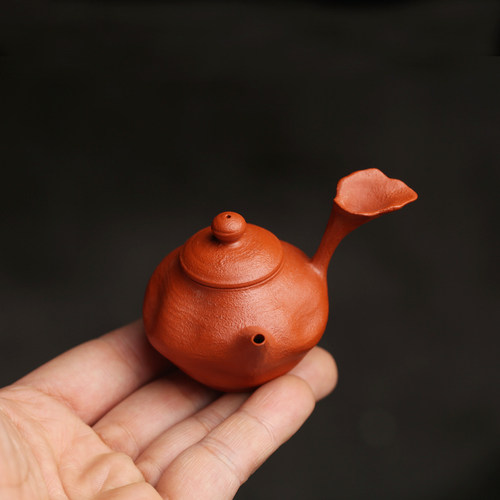 潮州朱泥迷你袖珍壶纯手工茶壶