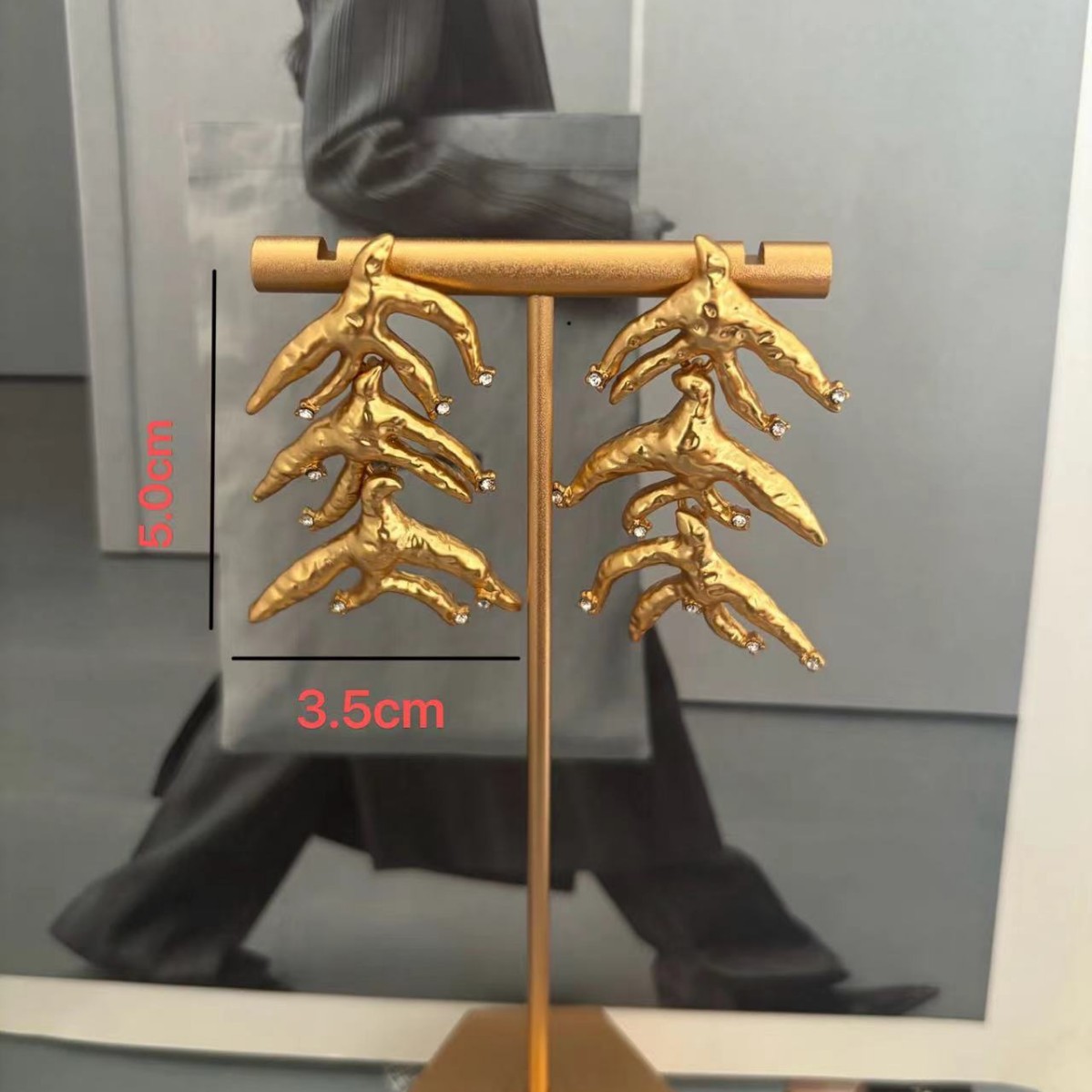 夏帕瑞丽  高级鸽子款全套饰品 黄铜高质感