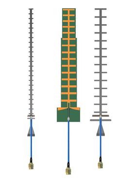 八木1.5G鱼骨2.4G5.8G-18dBi-50W对数高增益定向PCB板功放天线